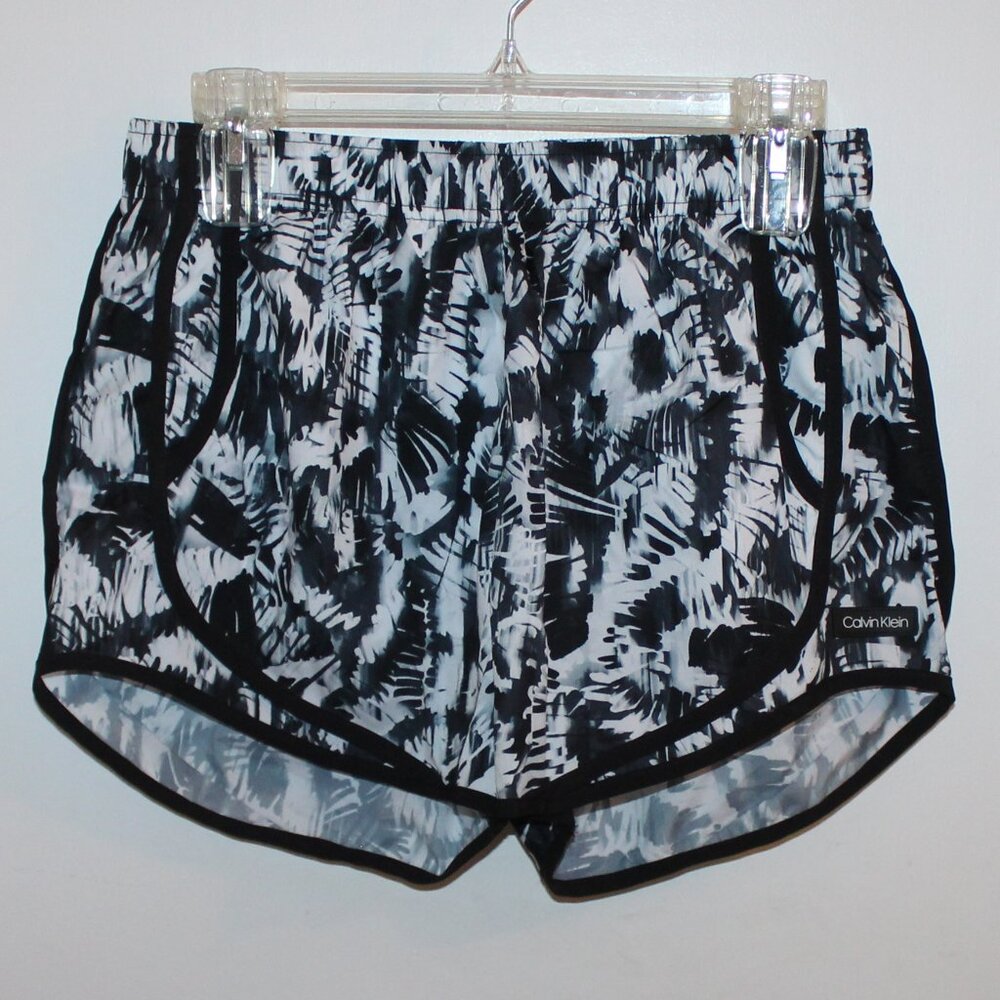 Calvin Klein Black Leopard Print Shorts
